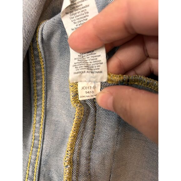 Lularoe Kenny Stars and Palm Trees Jean Jacket 2XL - Picture 3 of 6